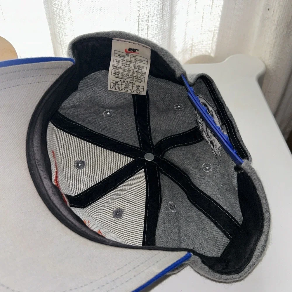 VINTAGE Nike Florida‎ Gators Wool 90s Snap Back Gray Blue UF College Football